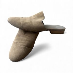 Eileen Fisher Tan Suede Mules- Size 11